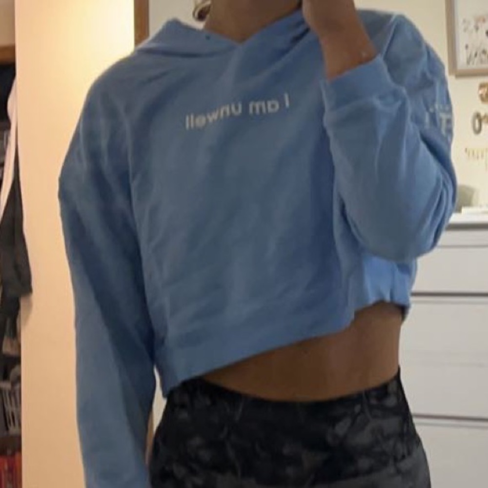 CHD Blue Cropped Sweatshirt